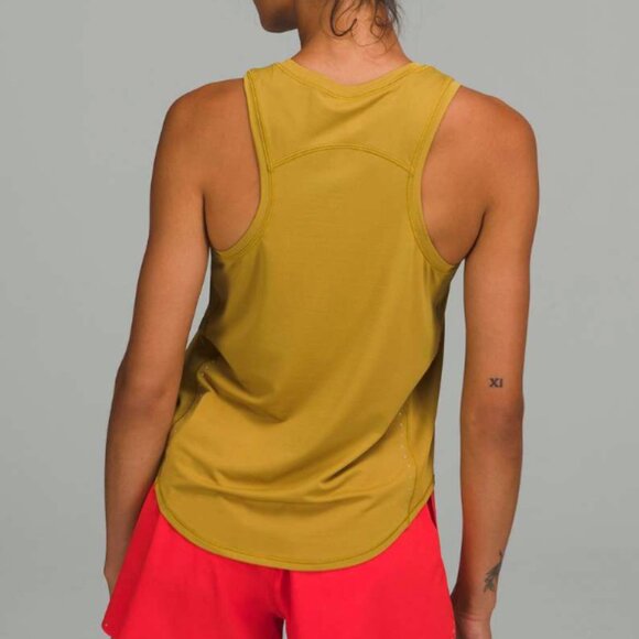 Lululemon Sz 2 High-Neck Running and Training Tank Top Auric Gold - Picture 3 of 8